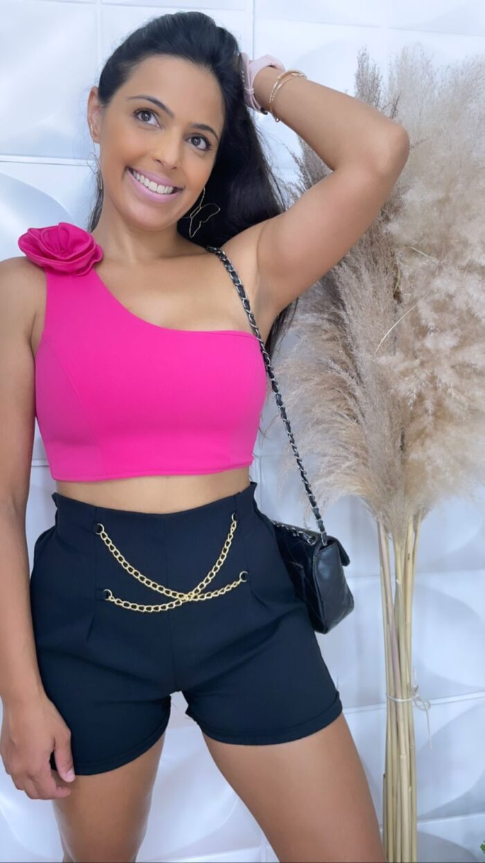Cropped Nula Manga Pink - Image 2